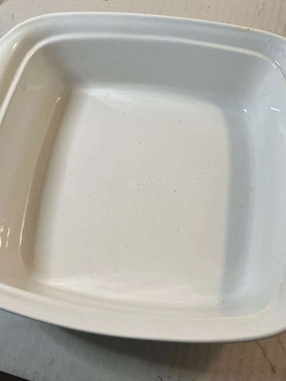 Corningware White Square Baking Dish